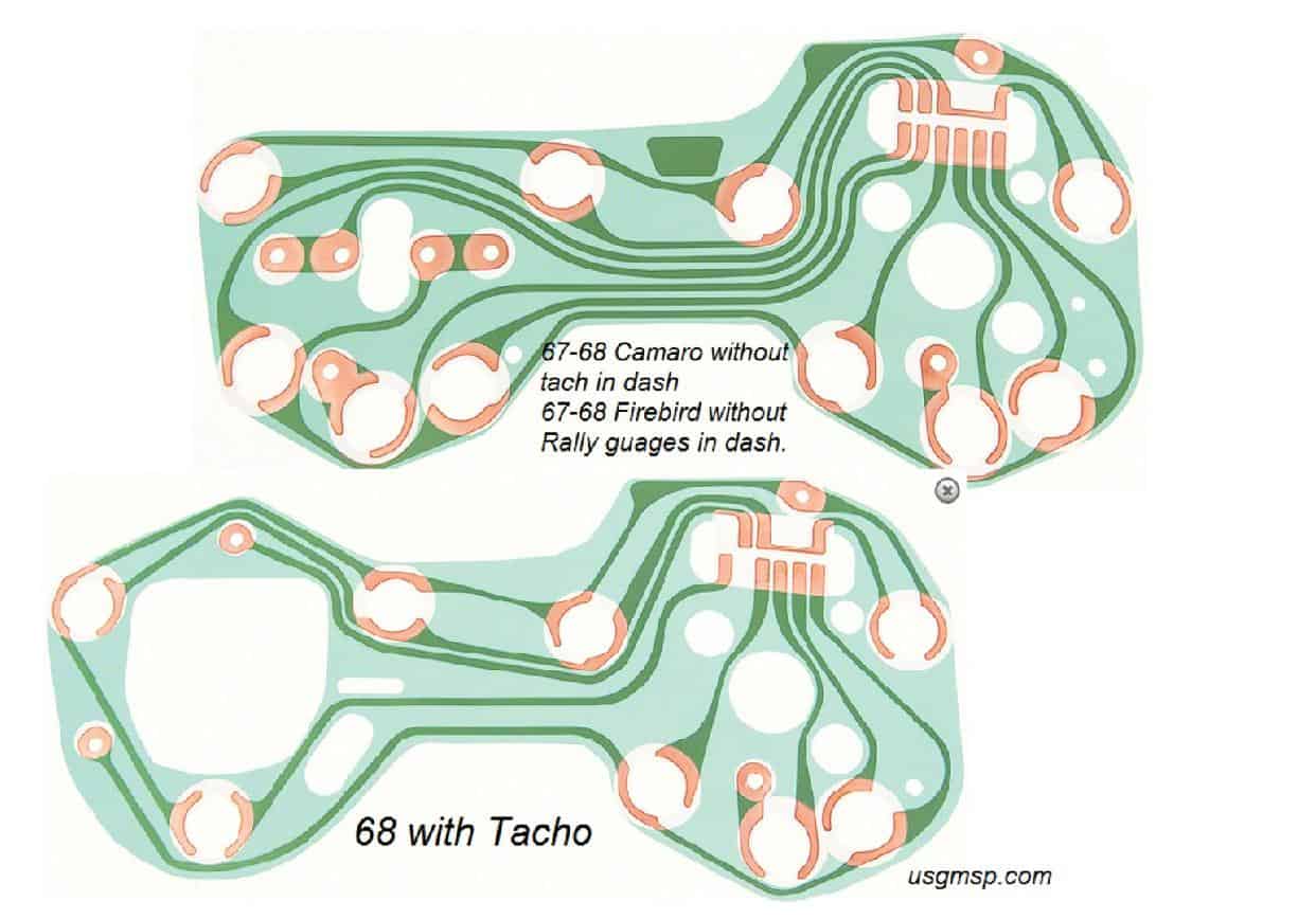 Printed Circuit: Camaro 67-68 & Firebirds